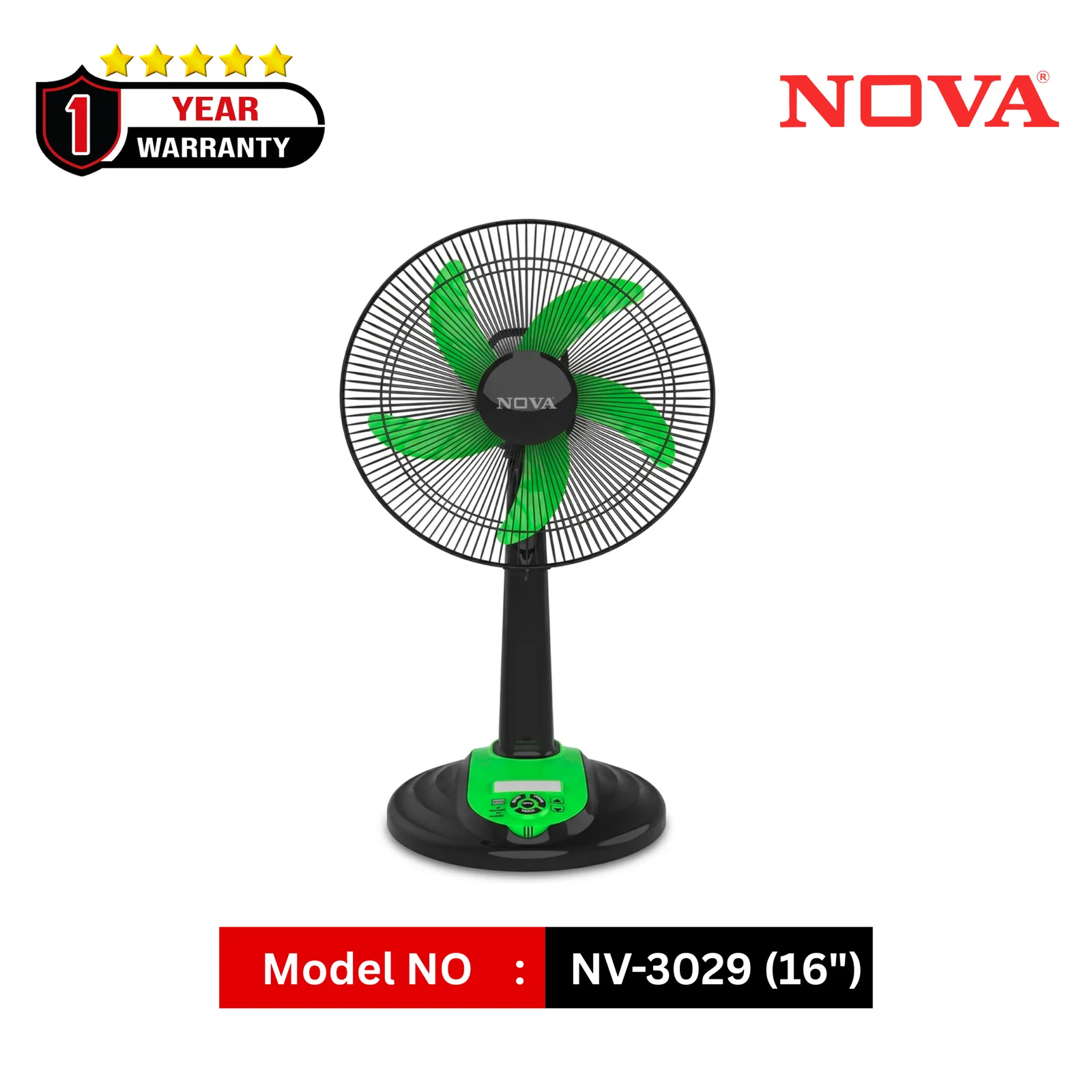 NOVA 16 Inch Rechargeable Stand Fan