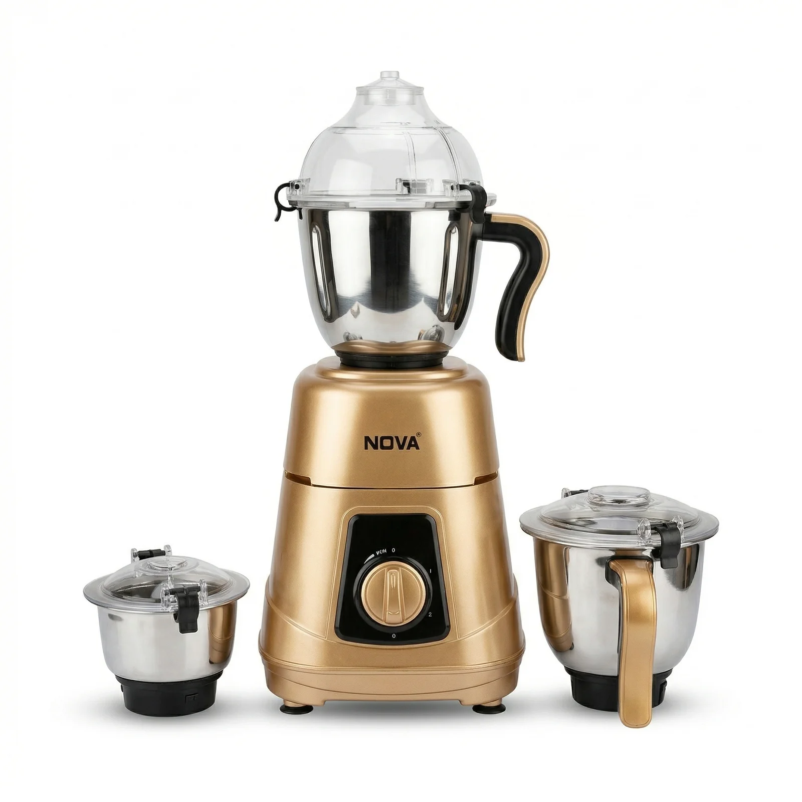 NOVA Mixer Grinder NV-169-RV ।। 1350W 3-in-1 Premium Gold Heavy Duty Blender