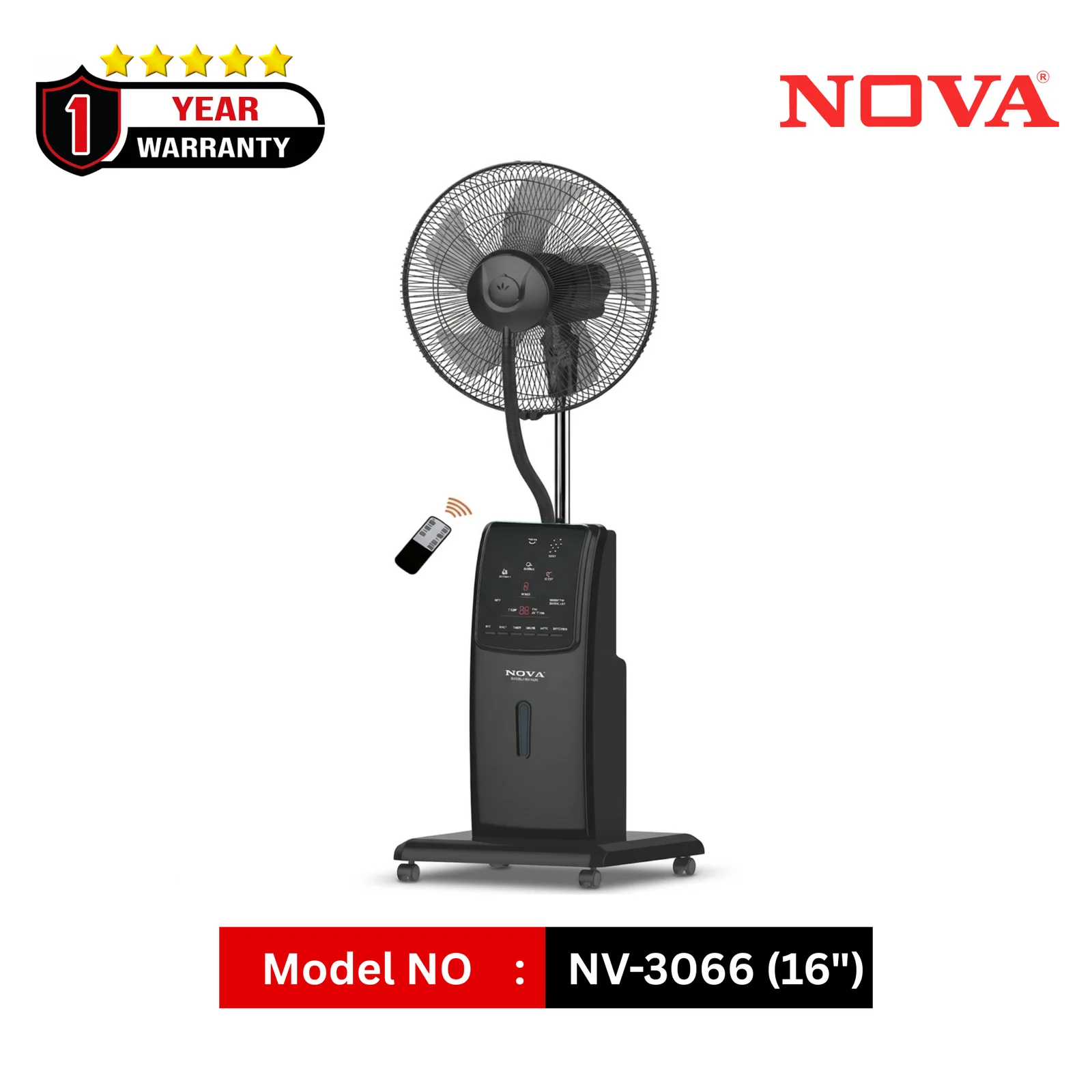 NOVA Rechargeable Mist Fan 16”